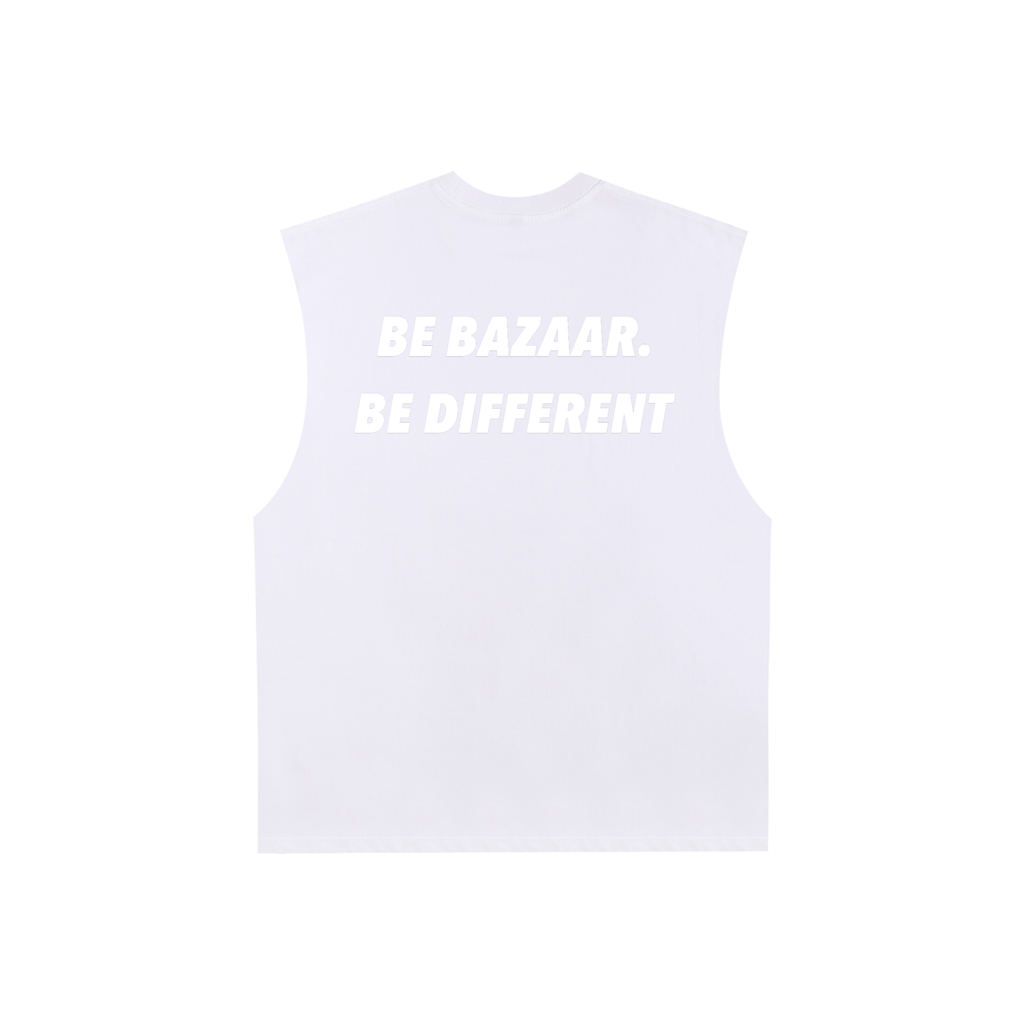 Raw Edge Cotton Tank Top